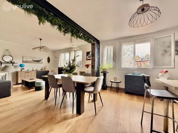 Saint-Valéry-en-Caux – Centre-ville – Appartement 4 pièces 66 m²