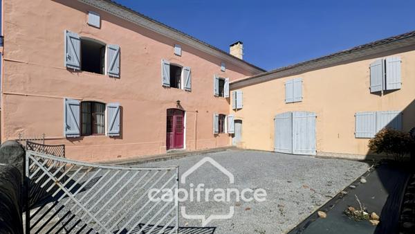 À VENDRE – HABAS - GRANDE MAISON DE VILLE AVEC NOMBREUSES DÉPENDANCES – JARDIN 2000 M2