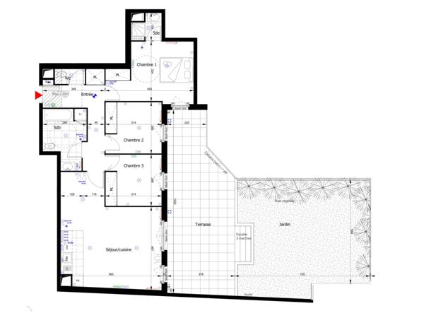 A vendre appartement familial de 4 pièces avec terrasse et jardin privatif – Quartier Berges de Seine / Beaujon CLICHY (92)