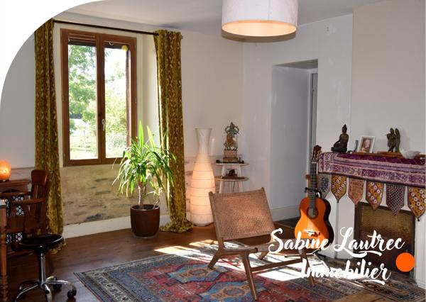 Albi (81000) Charmante maison en pierre, restaurée, au calme, sur près de 3 hectares 25 min d’Albi