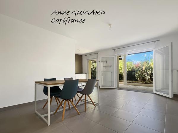 VALLEIRY (74) - APPARTEMENT 3 PIECES EN REZ DE JARDIN EXPOSE SUD-OUEST AVEC GARAGE AU CALME