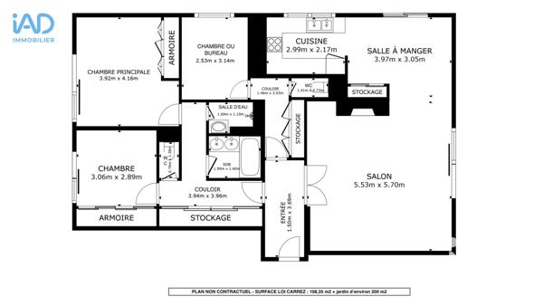 Appartement à vendre 5 pièces 109 m² Maisons-Laffitte