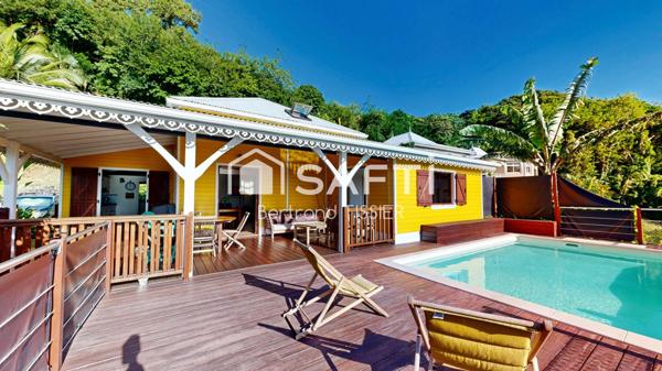 Vue mer, piscine & charme bois à Sainte-Marie