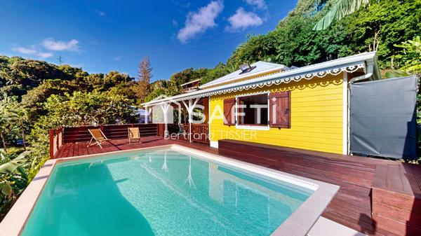 Vue mer, piscine & charme bois à Sainte-Marie