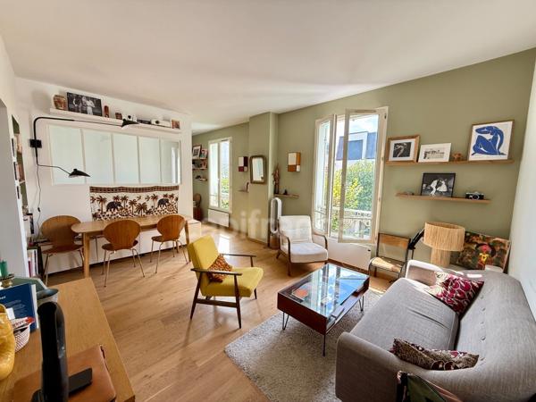 LA GARENNE-COLOMBES - QUARTIER PLAISANCE | 3 PIECES TRAVERSANT | 62m² | CHARME & LUMINOSITE