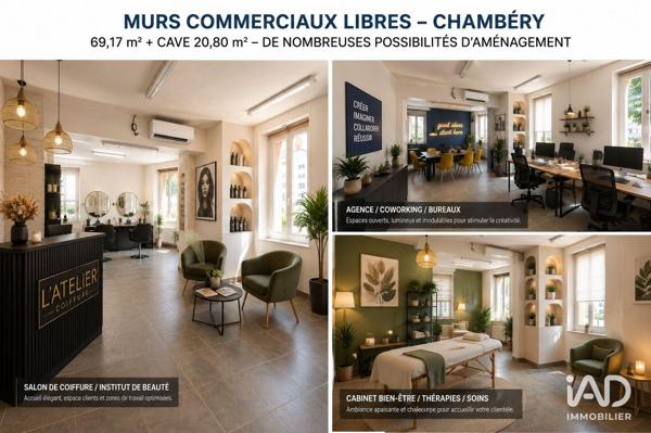Murs commerciaux  à vendre 69 m² Chambéry
