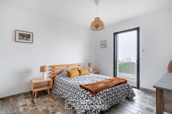 Maison contemporaine avec vue sur le Mont-Blanc