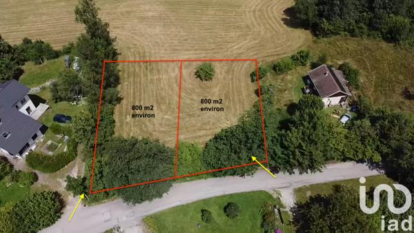 Terrain à vendre 879 m² Saint-Martin-d'Uriage