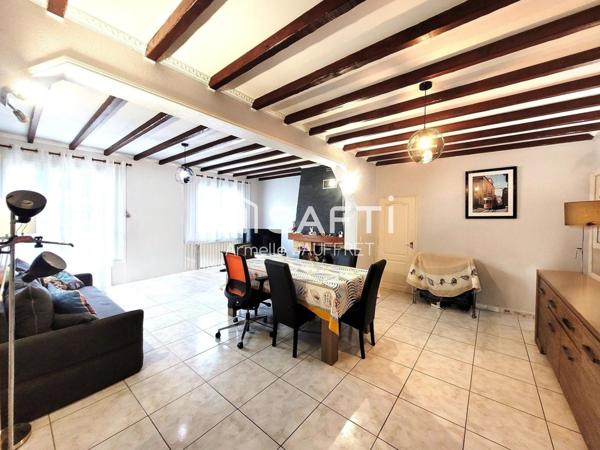 Maison 67m² tout à pied: gare, écoles, commerces