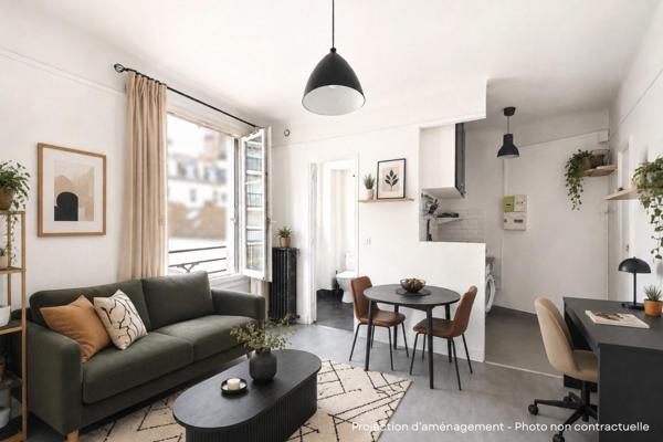 Studio 18m² - Javel - Paris 15