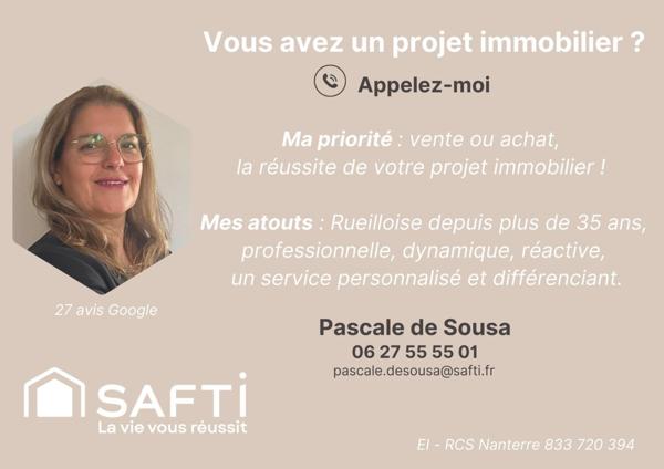 Nanterre Limite Rueil, 3 pièces traversant et lumineux