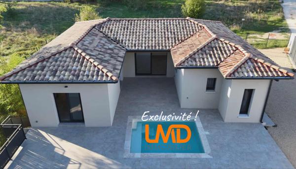 Villa contemporaine 110m2, 3 Chambres avec piscine