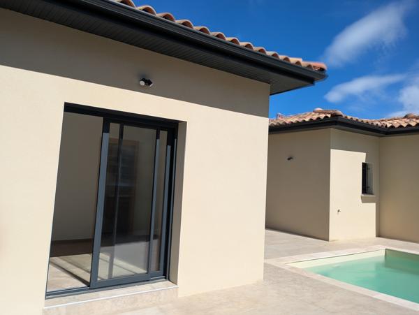 Villa contemporaine 110m2, 3 Chambres avec piscine
