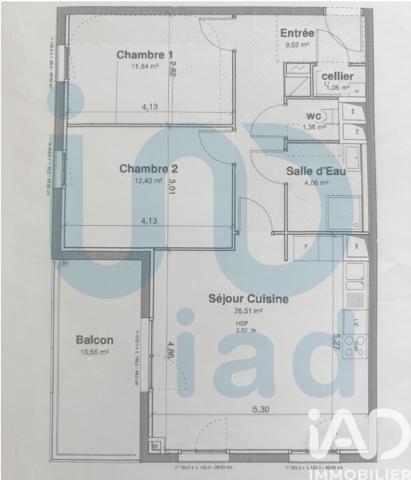 Appartement à vendre 3 pièces 65 m² Lorient