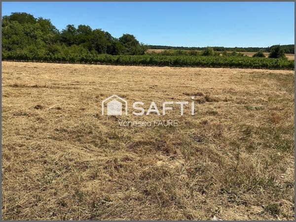 Superbe terrain de 1100 m2 viabilisé - Targon (33)