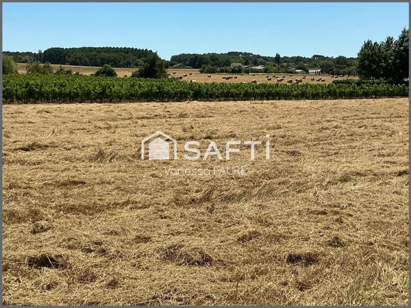 Superbe terrain de 1100 m2 viabilisé - Targon (33)
