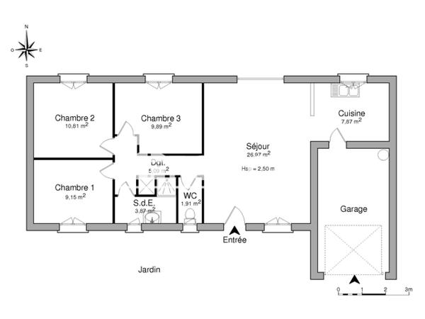 Location Maison 4 pièces 75.56 m² - 1 RUE DE LA VIGNE Saint Paul Mont Penit 85670