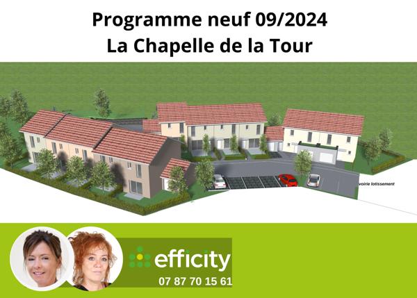Maison 3 pièces - 70 m² Exclusivité efficity