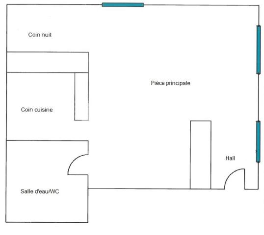 Appartement · Location Dijon (21000) 1 pièce · 38m²