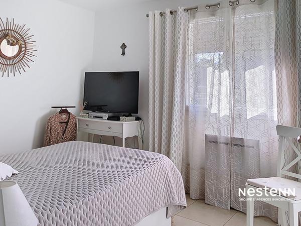 Maison 3 faces à vendre à Saint Genis des Fontaines - plain pied-- 84 m²- 3 chambres, jardin et terrasse