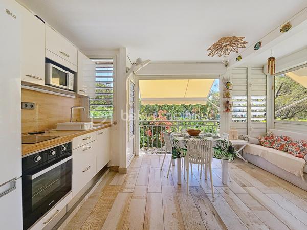 Nouveauté - Anse des Rochers - Saint François 

Je vous propose ce joli quart de villa situé dans la résidence Anse des Rochers à Saint François, célèbre site doté d'une magnifique cocoteraie s'étendant sur 7 hectares , d'un accès plage direct , d'un restaurant de plage, d'une grande piscine à débordement vue mer, d'un cours de tennis et d'un service de gardiennage avec accès sécurisé, Le domaine de l' Anse des Rochers est sans conteste le lieu par excellence voué à un investissement locatif saisonnier. 
Ce quart de villa d'une surface habitable de 36,52 m2 est bien placé en retrait au calme.
Il se compose d'une loggia avec cuisine équipée et coin salon avec fermetures par volets roulants et stores.
La pièce de vie climatisée possède de nombreux rangements et un dressing .
La salle d'eau avec douche à l'italienne a été rénovée et possède un toilette indépendant et un espace buanderie.
Une citerne tampon vient compléter le confort de vie, il est vendu meublé clé en main avec portefeuille de réservations en cours.
Un investissement locatif , un pied à terre ou votre résidence principale tout s'y prête ,  me consulter pour de plus amples informations.
Les charges de copropriété inclus l'eau , l'électricité, entretien des communs, piscine et jardin, service de gardiennage et le fond de roulement
du syndic.
Contacter moi pour échanger sur votre projet , merci de privilégier l'appel ou message par whatsapp.