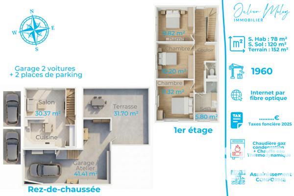 Maison à vendre 4 pièces 78 m² Sainte-Suzanne