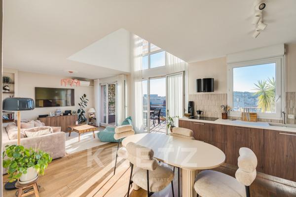 Duplex avec grande terrasse, vue imprenable et double box