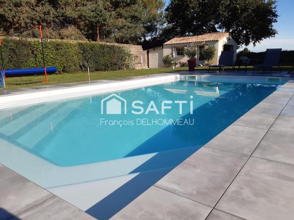 Grange rénovée, 4 chambres, piscine, beau terrain... idéal pour famille ou projet gîte