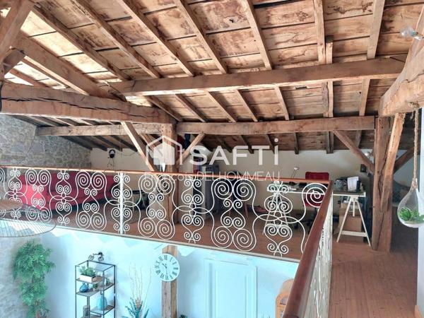 Grange rénovée, 4 chambres, piscine, beau terrain... idéal pour famille ou projet gîte