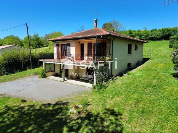 Maison t4 de 97m² avec double garage sur une parcelle de 2190m²