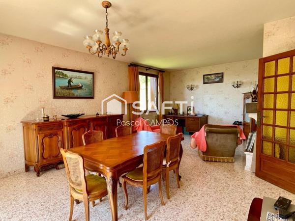 Maison t4 de 97m² avec double garage sur une parcelle de 2190m²