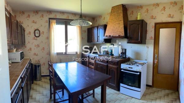 Maison t4 de 97m² avec double garage sur une parcelle de 2190m²