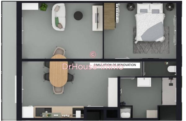 Appartement à vendre 2 pièces de 48 m²