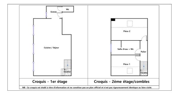 Malakoff  Duplex 3 pièces 56.13 m2 carrez 73.28 m2 au sol
