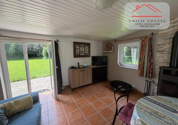PLEUBIAN , Pied-à-terre littoral à 130 m de la plage, terrain 754 m²