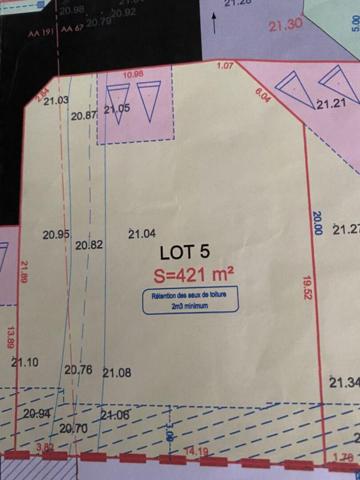 TERRAIN À BÂTIR VIABILISÉ  421 M² - 44680 SAINTE PAZANNE - BUDGET 124 000  HAI