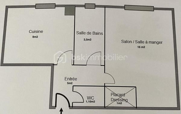 Appartement de 34 m²