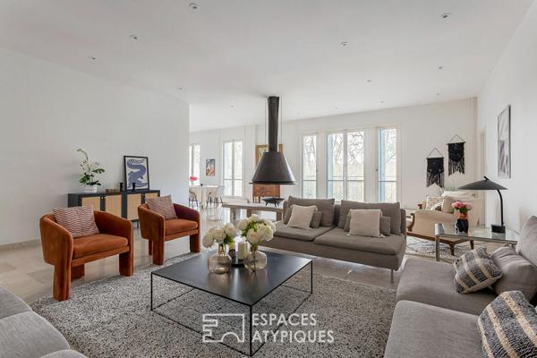 Appartement familial face au parc en dernier etage