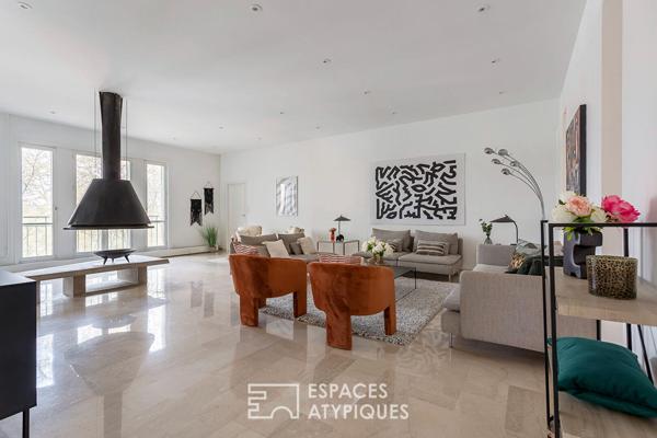 Appartement familial face au parc en dernier etage