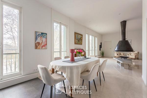 Appartement familial face au parc en dernier etage