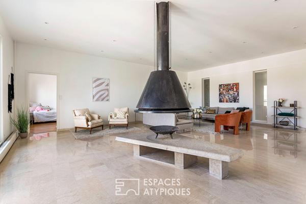 Appartement familial face au parc en dernier etage