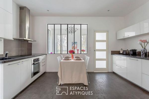 Appartement familial face au parc en dernier etage