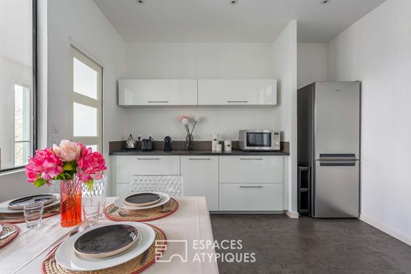 Appartement familial face au parc en dernier etage