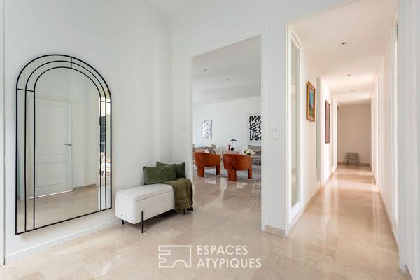 Appartement familial face au parc en dernier etage