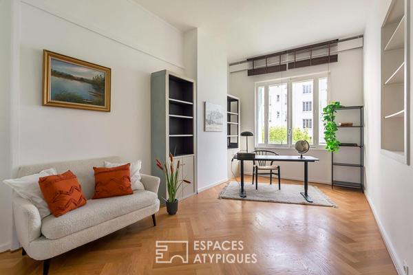 Appartement familial face au parc en dernier etage
