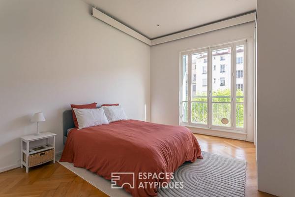Appartement familial face au parc en dernier etage