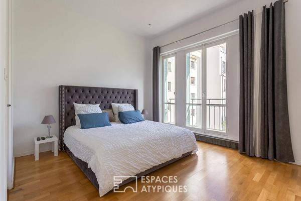 Appartement familial face au parc en dernier etage