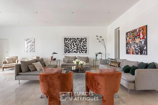 Appartement familial face au parc en dernier etage