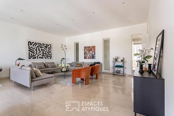 Appartement familial face au parc en dernier etage