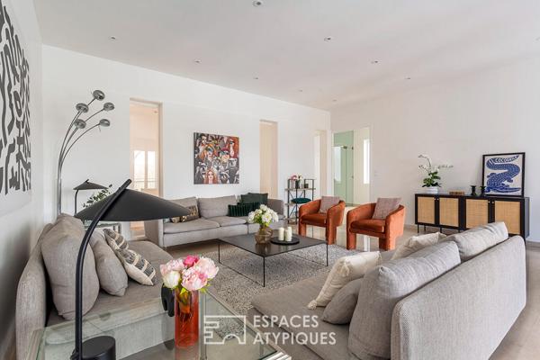 Appartement familial face au parc en dernier etage